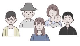 団体予約イラスト